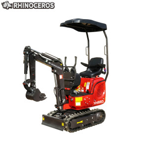 Escavadora mini XN660 a trabalhar em área de acesso estreito